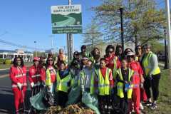 HIghway Clean Up with Youth Participants