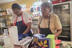 Preparing & Serving Dinner for Residents of The Center